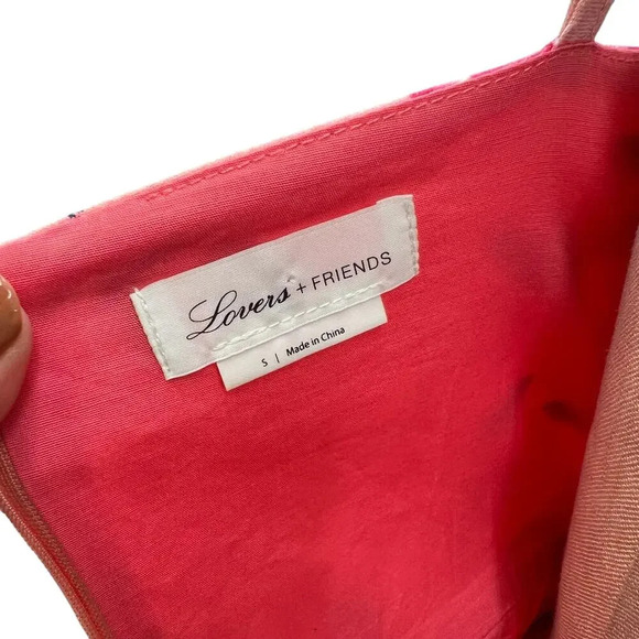 Lovers + Friends Orchid Dress Sunset Floral Print Wrap Pink Size Small - Picture 14 of 16